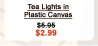 Tea Lights in Plastic Canvas
