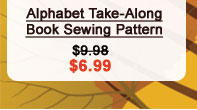 Alphabet Take-Along Book Sewing Pattern 