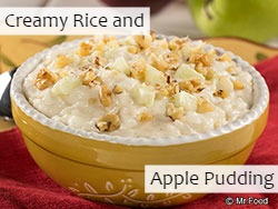 Creamy Rice and Apple Pudding