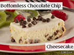 Bottomless Chocolate Chip Cheesecake